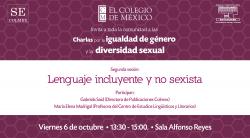 Desdoblamiento del lenguaje, “Charlas por la igualdad de género y la diversidad sexual” COLMEX