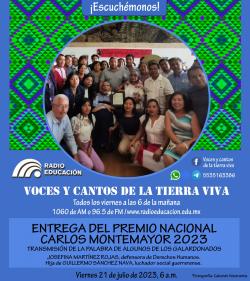 Programa 327. Entrega del Premio Nacional Carlos Montemayor 2023 
