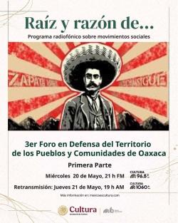 455. 3er Foro en Defensa del Territorio de los Pueblos y Comunidades de Oaxaca. Primera parte
