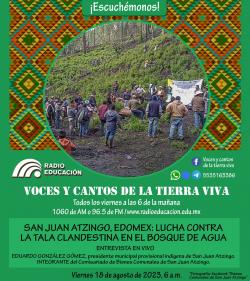 Programa 331. San Juan Atzingo, Edomex: lucha contra la tala clandestina en el  Bosque de Agua