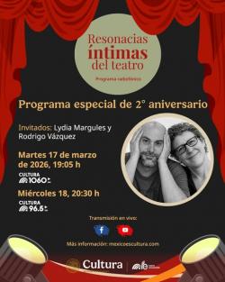 Homenaje Ludwik Margules: Lydia Margules y Rodrigo Vázquez