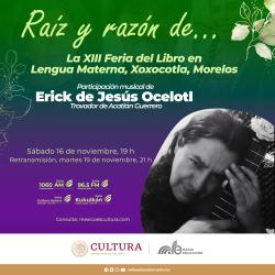 376. De la XIII Feria del Libro en Lengua Materna, Xoxocotla, participación musical de Erick de Jesús 