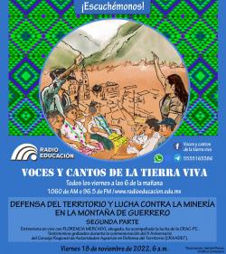 Programa 292. Defensa del territorio y lucha contra la minería en la montaña de Guerrero. Segunda parte
