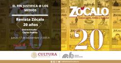1584. 20º aniversario de la Revista Zócalo