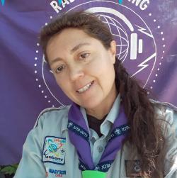 Isabel Carreño.Radioaficionada en Chile.