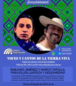 Programa 380. Emiliano Jiménez y Marco Tafolla: para ellos justicia y solidaridad
